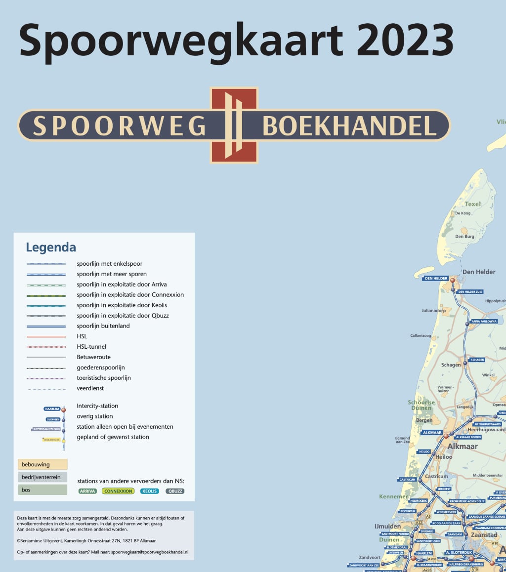 Spoorwegkaart 2023