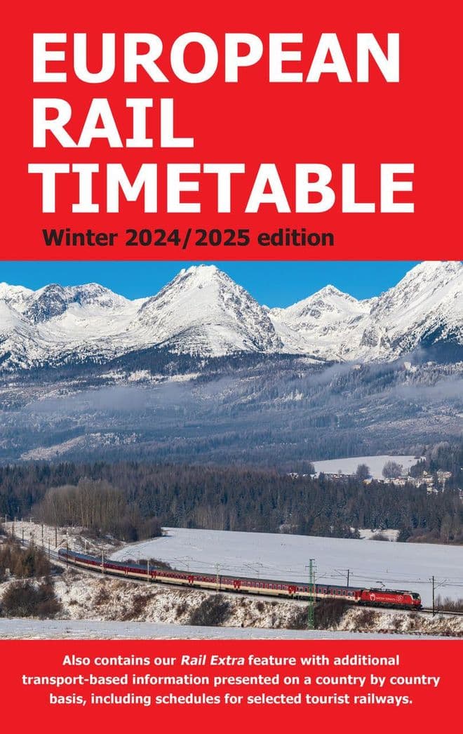 European Rail Timetable Winter 2024/25