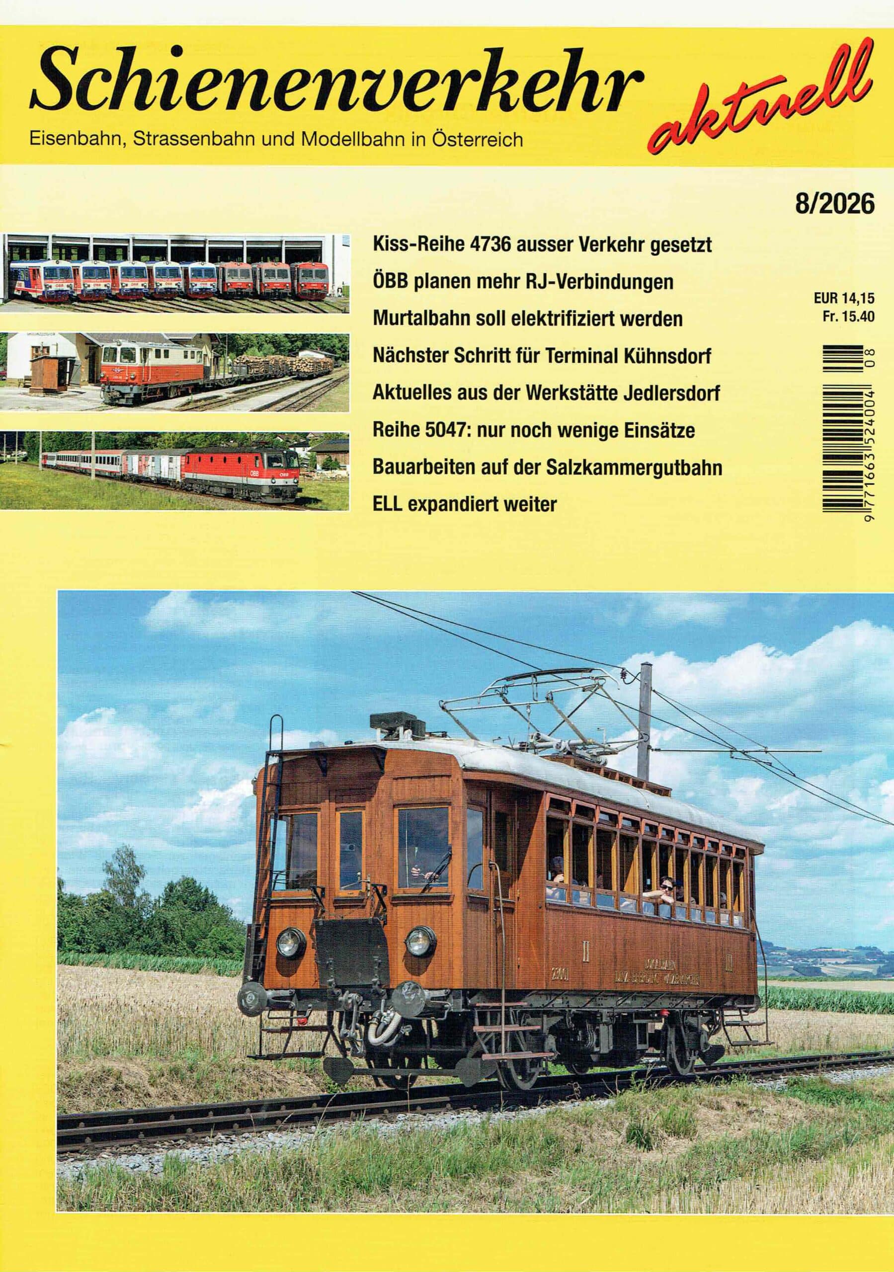 Schienenverkehr aktuell - August 2026